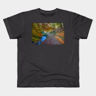 Hubbards Hills, Louth, Lincolnshire, Autumn Leaves Kids T-Shirt